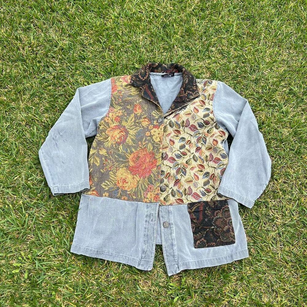 Nanette Keller Floral Blocked top heavy duty women’s size S Small
